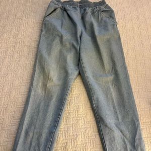 Vintage IC Issacs Pull On Mom Jeans w/Elastic Waist